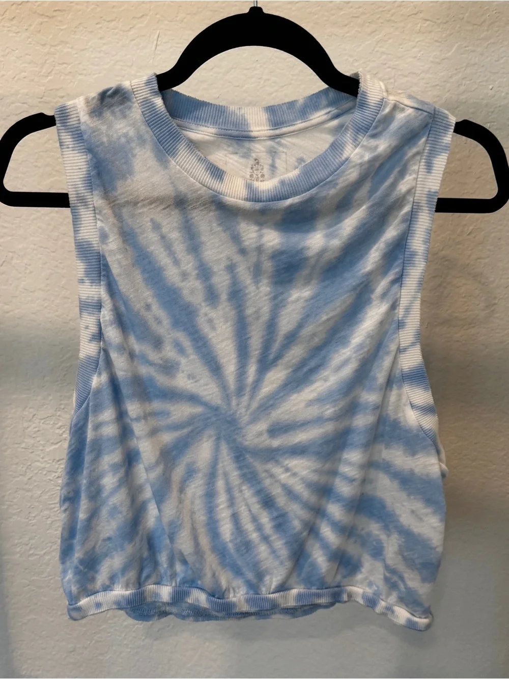 Free People Love Tank Tie Dye White/Bluestone Combo Size XS